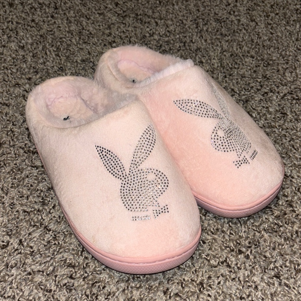 Pink Bunny Slippers